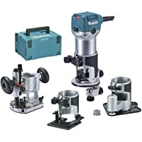 Makita RT0700CX3J router eléctrico 710 W 10000-30000 RPM Negro- Azul- Acero inoxidable - Power routers (Corriente…